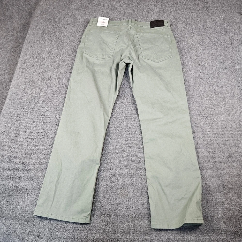$99 Lucky Brand 223 Straight Leg Pants Mens 34x30 Green Casual Chino Trousers